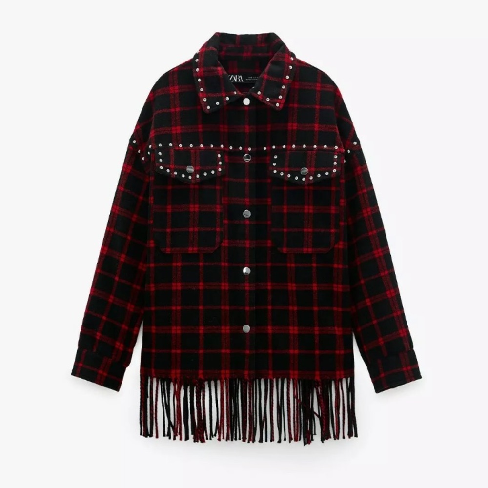 Zara fringe overshirt